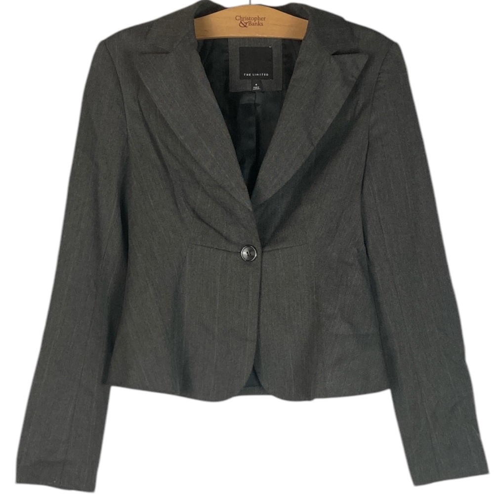 The Limited Button Up Collared Dress Jacket In Size 6
